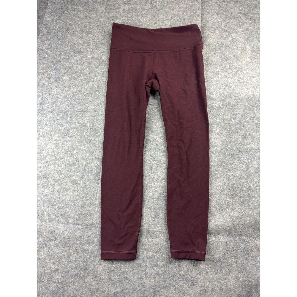 Athleta Women's S Ultra High Rise Elation 7/8 Leggings Red Maroon Tight Yoga